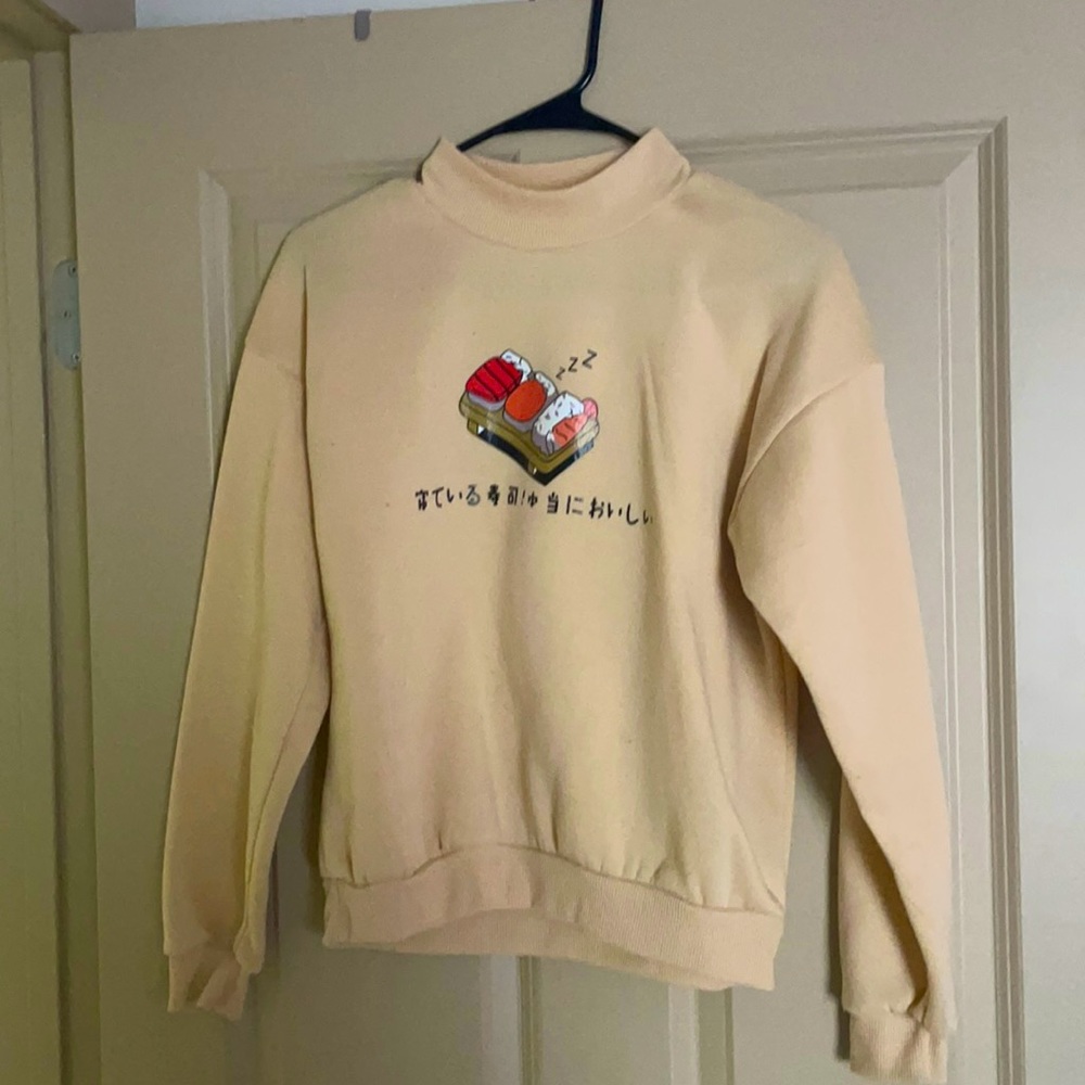 Pastel Yellow Sushi Sweater